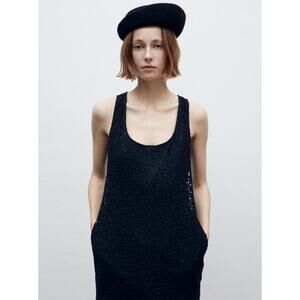 Maria McManus Lace Tank Cocoon Dress in Black 4